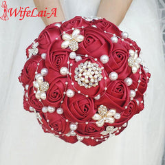 Multiple Colors Pearl Bride Bouquet