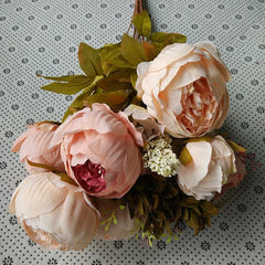 Peony Flower Bridal Bouquet Five Colors