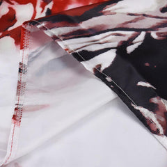 Plus Size Women Floral Printed Long Evening Formal Dress