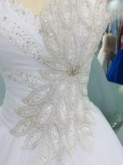 Princess Wedding Dress Sweetheart Rhinestone Strapless Multiple Colors