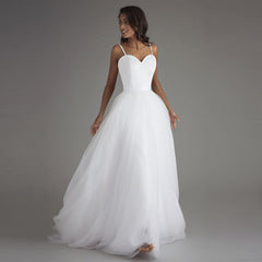 LORIE Spaghetti Strap Beach Wedding Dresses or Bridesmaid Dress