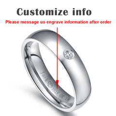 Simple Silver Wedding Bands