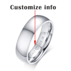 Simple Silver Wedding Bands