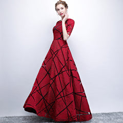 Half Sleeves Vintage Celebrity Dress