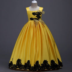 Embroidery Girl Silk Dress