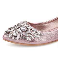 Rhinestone Wedding Flat Shoes