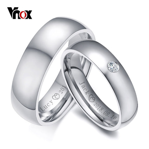 Simple Silver Wedding Bands