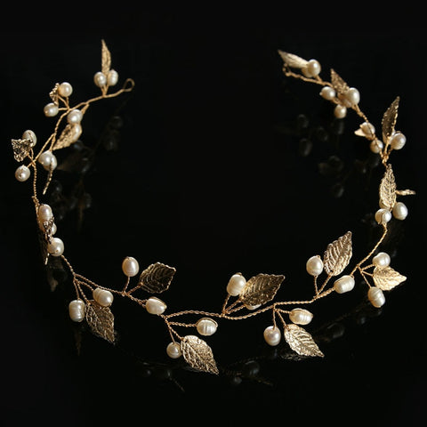 Rhinestone Bridal Tiara Leaf Design