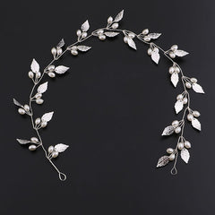 Rhinestone Bridal Tiara Leaf Design