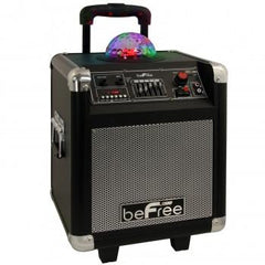 Projection Party Light  Dome 6.5 Inch Subwoofer Bluetooth Portable Party Speaker with USB/ SD Input, FM Radio, Remote Control and  Microphone