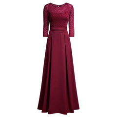 Retro Floral Lace Halter Ruched Dress 2 colors