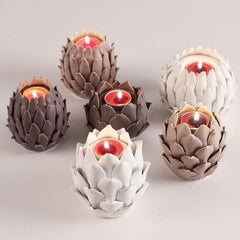 Retro Lotus Candle Wedding Centerpieces Candle Holders Decoration Fall Wedding