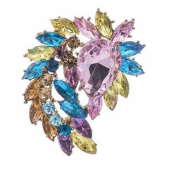 Rhinestone Vintage Style Wedding Bouquet Brooch 5 Colors