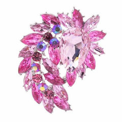 Rhinestone Vintage Style Wedding Bouquet Brooch 5 Colors