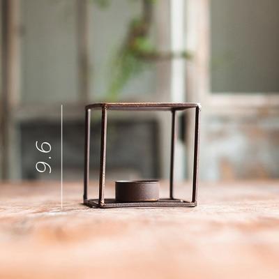 Romantic Geometric Cube Candlestick Wedding Centerpieces