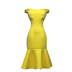 Satin Mermaid Off the Shoulder Women Dress