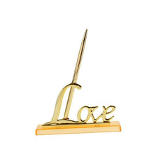 Signing Pen with Silver Plated Metal  Holder