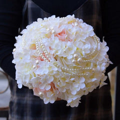 Silk Hydrangea Flower Bouquet