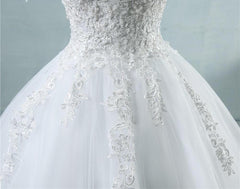 Spaghetti Straps Tulle Wedding Dress