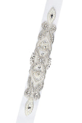 Sparkly Rhinestone Pearl Crystal Wedding Belt