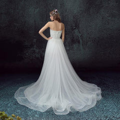 Super Sexy and Unique Wedding Dress High Low Dress 2 Pc Lace