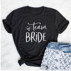 TEAM BRIDE Tumblr Letter T-Shirt Multiple Colors