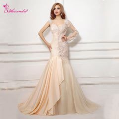 Unique Mermaid Two Style  Backless Wedding Dress Multiple Colors