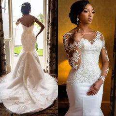 Vintage African Mermaid Wedding Dresses 2019