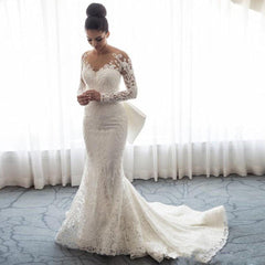 Vintage Mermaid Lace Wedding Dress