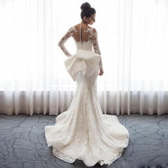 Vintage Mermaid Lace Wedding Dress