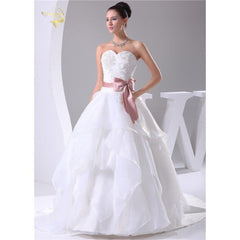 Wedding Dress Organza With Sash