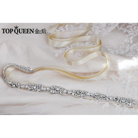 Wedding Sash/Belt Crystal Rhinestones