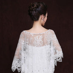 Wedding Shawl White Lace