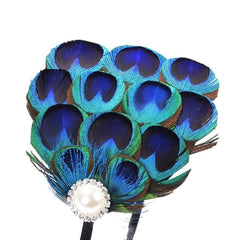 Women's Vintage Style  Peacock Feather Headband