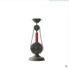 Wrought Iron Retro Nostalgia Industry Candle Holders  Wedding Centerpieces Steam Punk