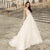 Lace Up A-Line Appliques Long Sleeves Bride Gown