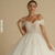 Off-Shoulder Ivory Beading Wedding Ball Gown