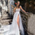 A Line Side Slit Wedding Dress