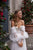 A Line Pleated Tulle Wedding Dress