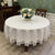 Round TableCloth Art Household Lace Round Table European Table Cloth Simple Solid Color Household TableCloths Dust Cover