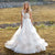 Tiered Appliques Backless Gown