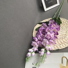 Home Decoration Furnishings Artificial Flower Simulation Delphinium Material Hyacinth List Violet Wedding Hall Wall Decor