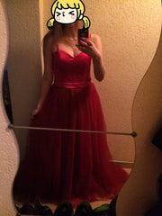 Spaghetti Strap Beach Wedding Tulle Dress