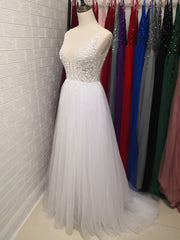 Beaded A-Line Backless Gown