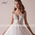 Fmogl Sexy Backless Spaghetti Straps A Line Wedding Dresses Sweetheart Appliques Beaded Sweep Train Vintage Bridal Gowns