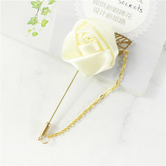 YO CHO Groom Boutonniere Corsage Pins Wedding Silk Flower Groomsman Boutonnieres Buttonhole Wedding Flowers Marriage Accessories