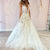 Sexy A-Line Backless Wedding Dress 2023 Vintage Lace Applique Beaded Off White Tulle Wedding Gowns Trouwjurk Long Bridal Dress