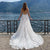 3D Flowers Lace Wedding Gown