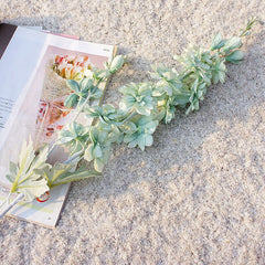 High quality Delphinium long branch with leaves silk artificial flowers for home wedding fall decorations flores artificiales