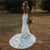 Rustic Lacy Mermaid Spaghetti Straps Bridal Gown